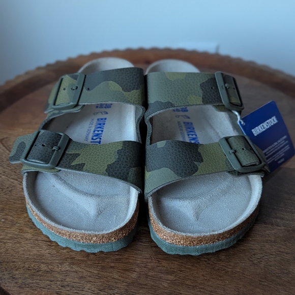 NEW Birkenstock Arizona Soft Footbed Desert Soil Camo Green Size 38 L 7-7.5 M 5 - Picture 3 of 12